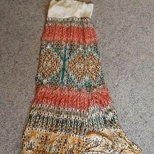 Maxi strapless dress